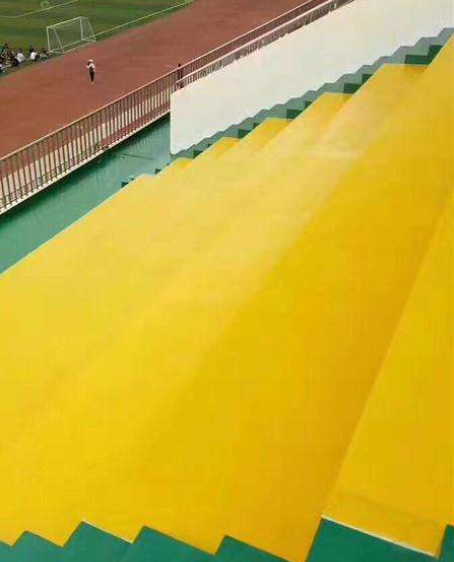 青浦球场台阶翻新修补改造